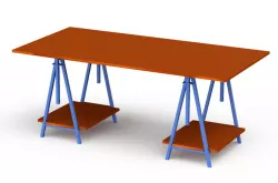 Sawhorse Work Table