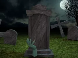 Scary Cemetery Scene 3D model