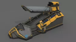 Sci Fi Cryo Pod Low-poly  3D model