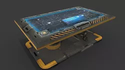 Sci Fi Hologram Table Low-poly  3D model