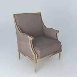 Simple armchair  3D model