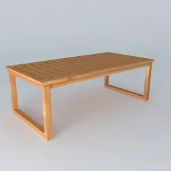Simple coffee table 3D model