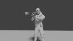 Soldier With RPG 3D model