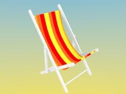  Summer Deck Chair 3D model
