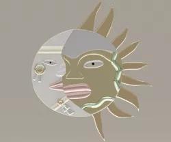 Sun Moon 3D model