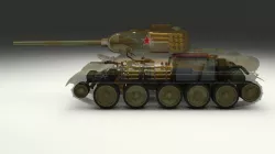 T-34 85 Interior Engine Bay Full Camo 3D model