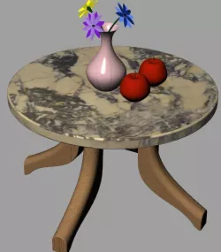 Table With Flowers