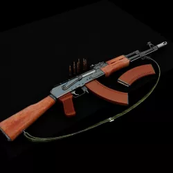 the most famous Kalashnikov AK74 3D model