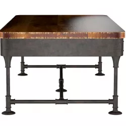 The Post Rustic Iron 2-Drawer Mango Wood Coffee Table 3D model