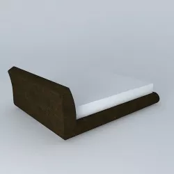 Upholstered bed BALDO 3D model
