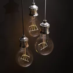 Vintage Lamps 3D model