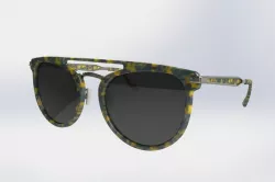 Vintage sunglasses - Model Axi 3D model