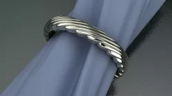 Wedding ring WAVE A 3D model