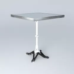 White bistro table 3D model