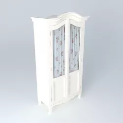 White wardrobe 3D model