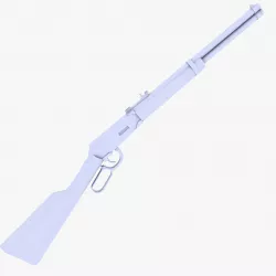 Winchester Model 1887  Low-poly  3D model