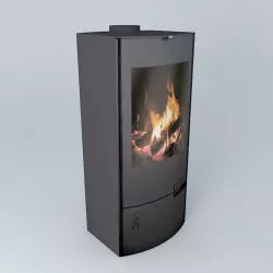Wood stove 3D model