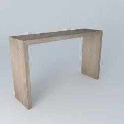 Wooden console  3D model