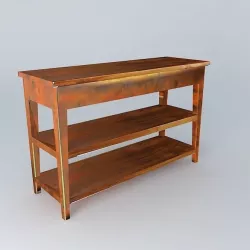 Wooden console  3D model