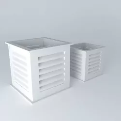 Wooden lanterns  3D model