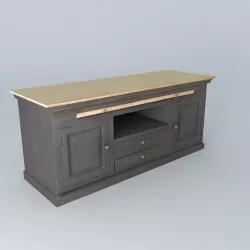 Wooden TV stand  3D model