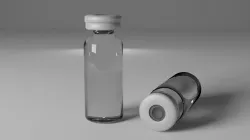 2 Vaccine Bottles 3D model