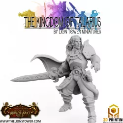 $4.00Kingdom of Talarius - Commander Cedric- 32mm Presupported