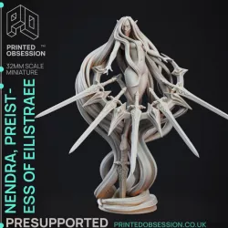 $4.50Nendra - Preistess of Eilistraee - PRESUPPORTED - Deity Fight Club - 32mm scale