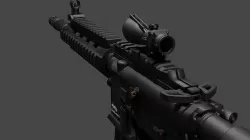 4x Scope Low-poly 3D model