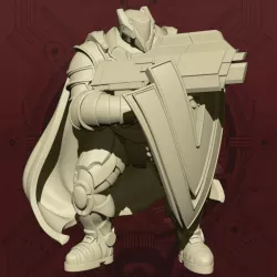 $6.50(Mercy's Reach) Void Knight - Shield and Gun Pose