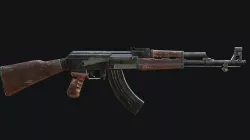 AK-47 ak - rifle Low-poly 3D model