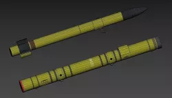 Anti-tank guided missile launcher AT-9 Spiral-2 3D model