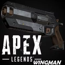 Apex legends Wingman asset and 3D Print Low-poly 3D model