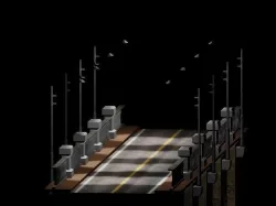 Arch bridge  Low-poly 3D model