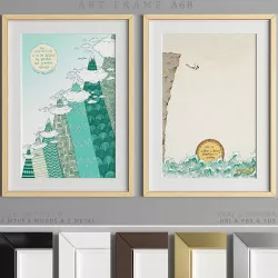 Art Frame A68 Low-poly 3D model