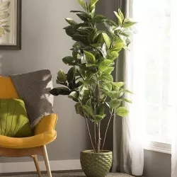 Artificial Fiddle Leaf Fig Tree in Pot 3D model