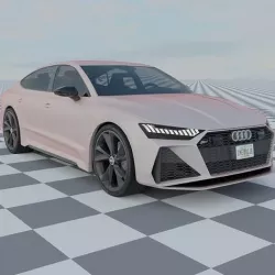 Audi RS7 C8 Rigged 3D model