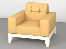 bergere armchair berjer koltuk sofa 3D model