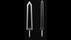 Berserk Golden Age and Godo Dragon Slayer Sword Pack 3D model