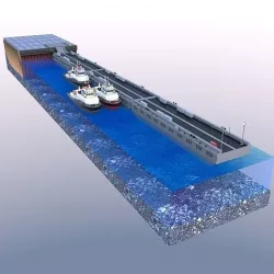 Berth and Pontoon 3D model