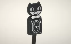 Black Cat Clock Low-poly 3D model