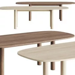Blu Dot Good Times Dining Tables 3D model