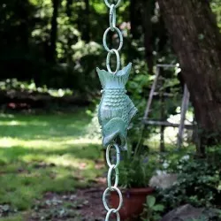 Blue Verde Copper Carlisle Rain Chain 3D model