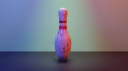 Bowling Pin Low-poly 3D model
