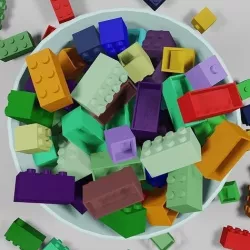 Bucket of Lego 3D model