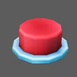 Button Low-poly 3D model