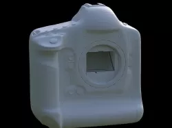 Canon 1Ds MARK 3 Low-poly 3D model
