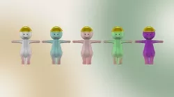 Character 3D models Low-poly 3D model
