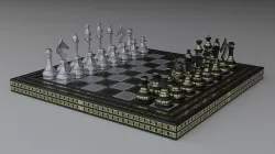 Chess Set 3D model