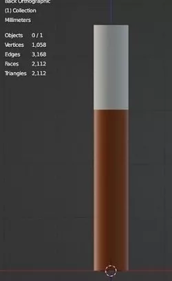 Cigarette Butt 3D model